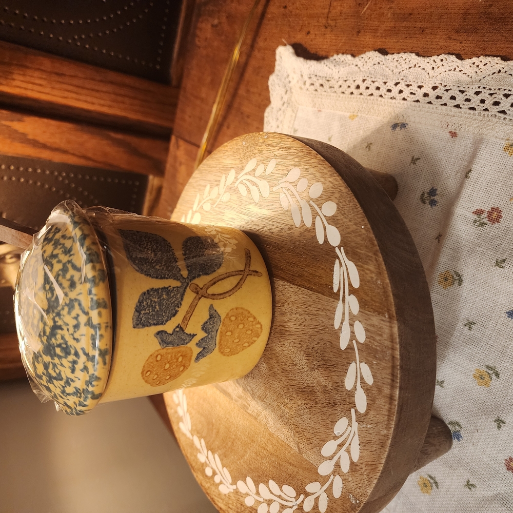 Pfaltzgraff Yellow and Blue Utensil Holder